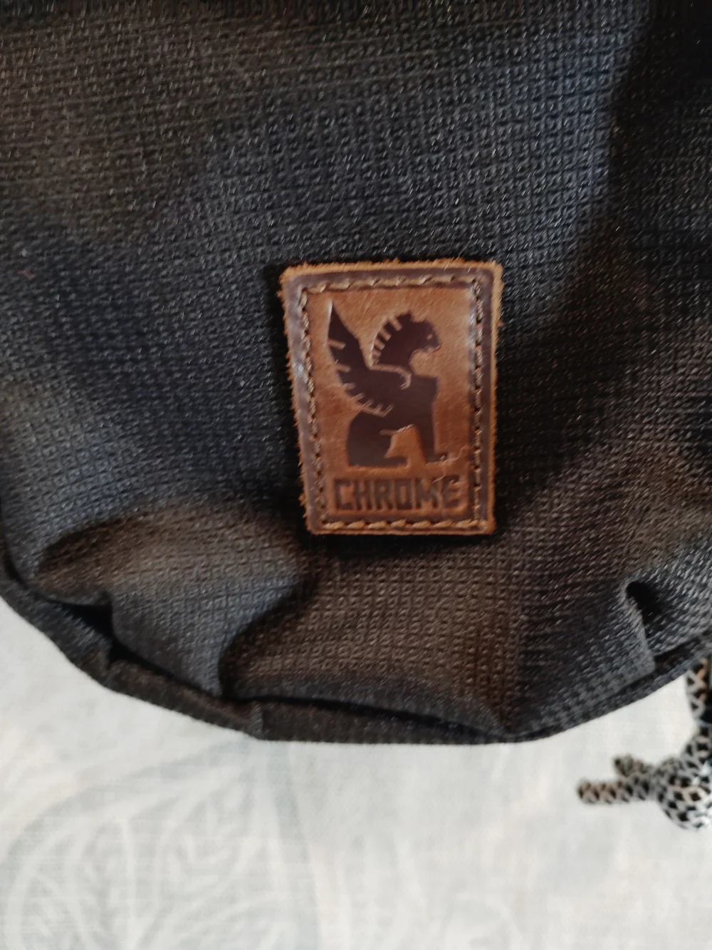 Men's Black Compact Messenger Crossbody Bag